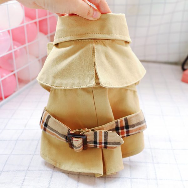 Khaki Trench Coat Couple Outfit Jacket Dress - Image 4