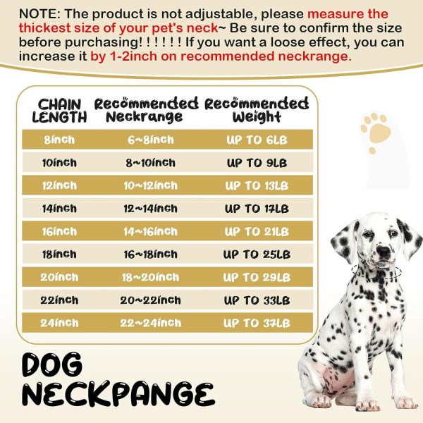 Dog Necklace Metal Cat Chain Pet Crystal Collar Jewelry Accessories For Small Medium Large Dogs Cats - Image 2