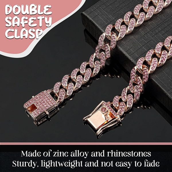 Dog Necklace Metal Cat Chain Pet Crystal Collar Jewelry Accessories For Small Medium Large Dogs Cats - Image 9